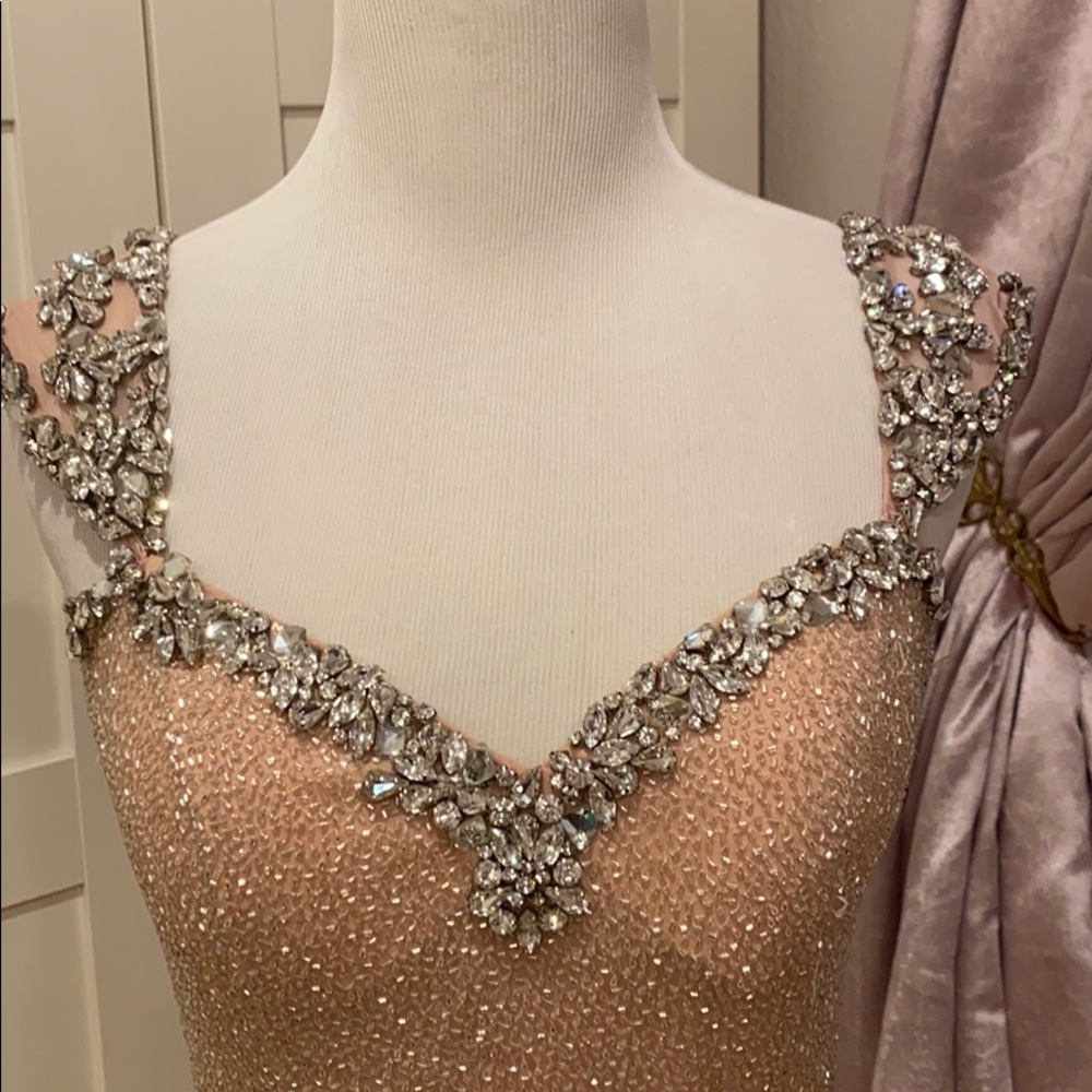 Sherri Hill pink embellished evening gown size 2 - Picture 11 of 16